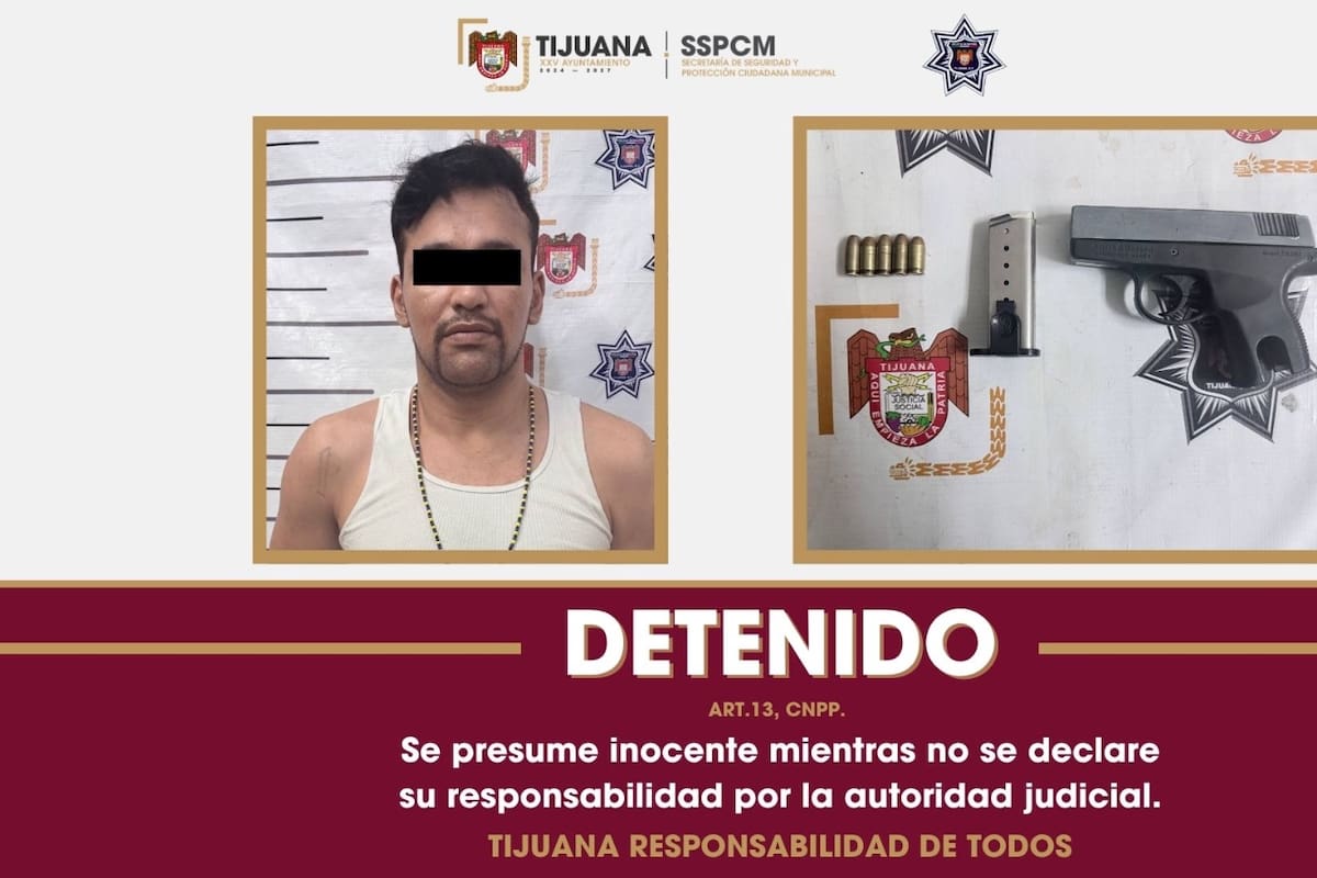 Detienen a hombre armado con orden de aprehensión tras videovigilancia en Zona Norte