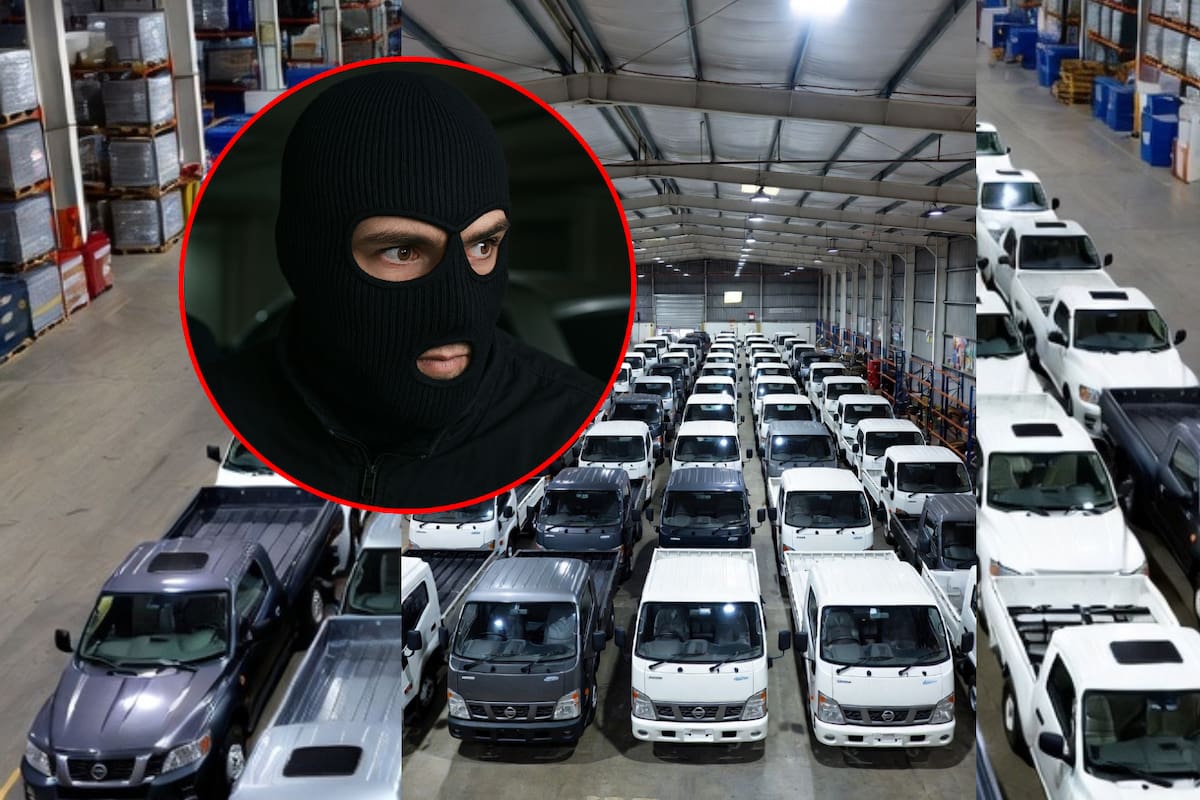 Comando armado irrumpe en almacén de Nissan y se lleva dos camionetas y a guardias tras golpearlos