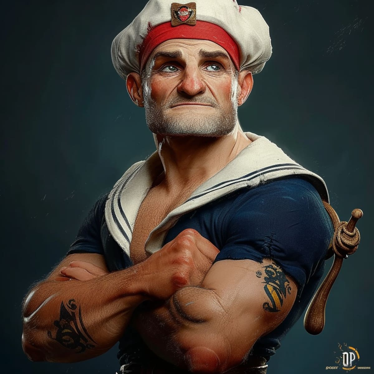 Imágenes inéditas: Popeye según la visión de la inteligencia artificial, un marinero como nunca antes lo habías imaginado.
