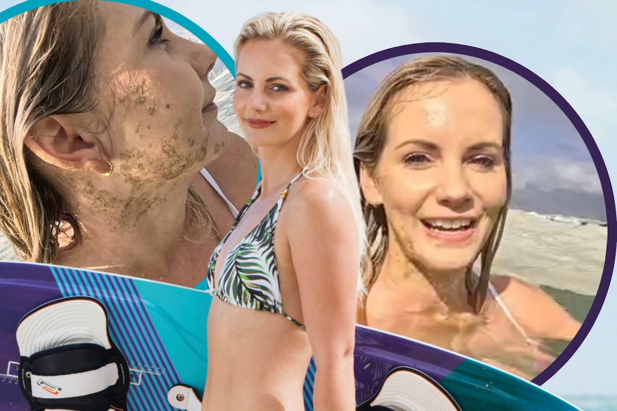 Influencer cree que se está bañando en “espuma marina” hasta que se da cuenta de que son aguas residuales