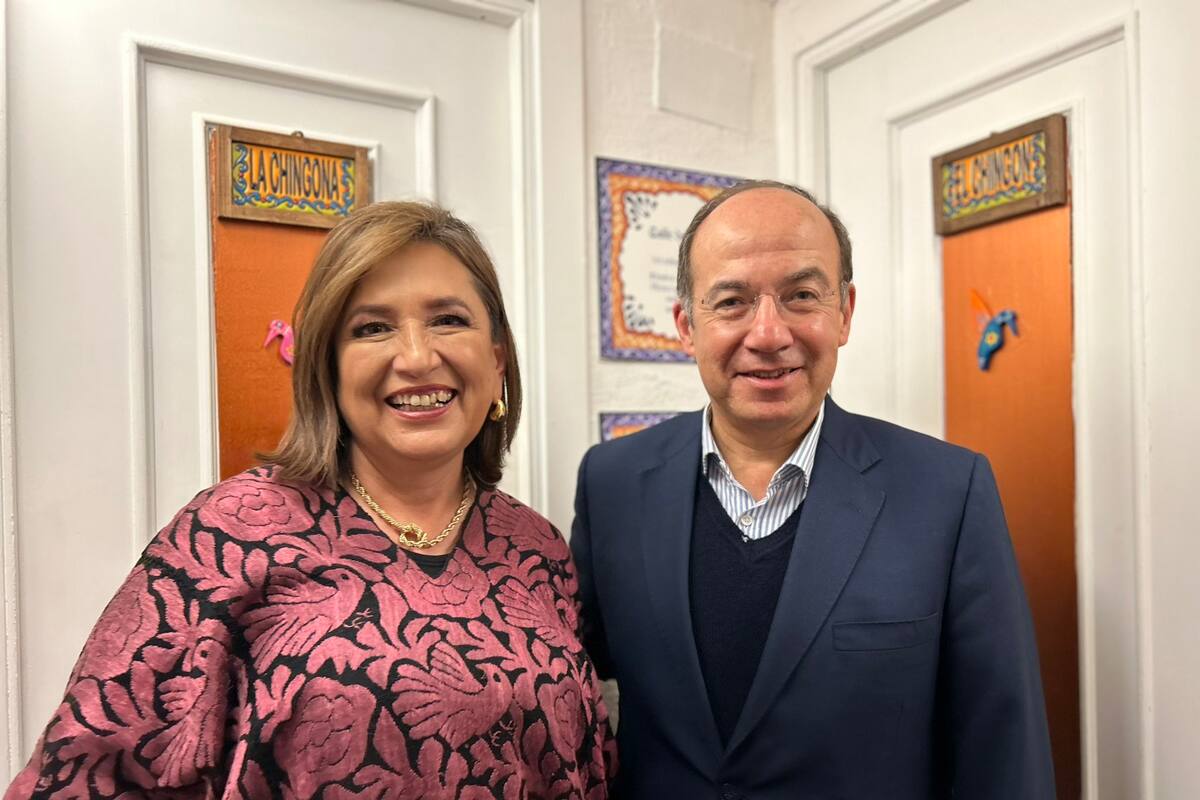 Xóchitl Gálvez se reune con Felipe Calderón en España