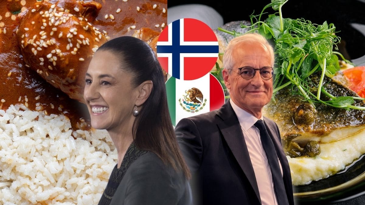 Mientras en México comer mole, pozole y tacos al pastor es normal, en Noruega disfrutan del salmón, bacalao y guisos de cordero en sus platillos