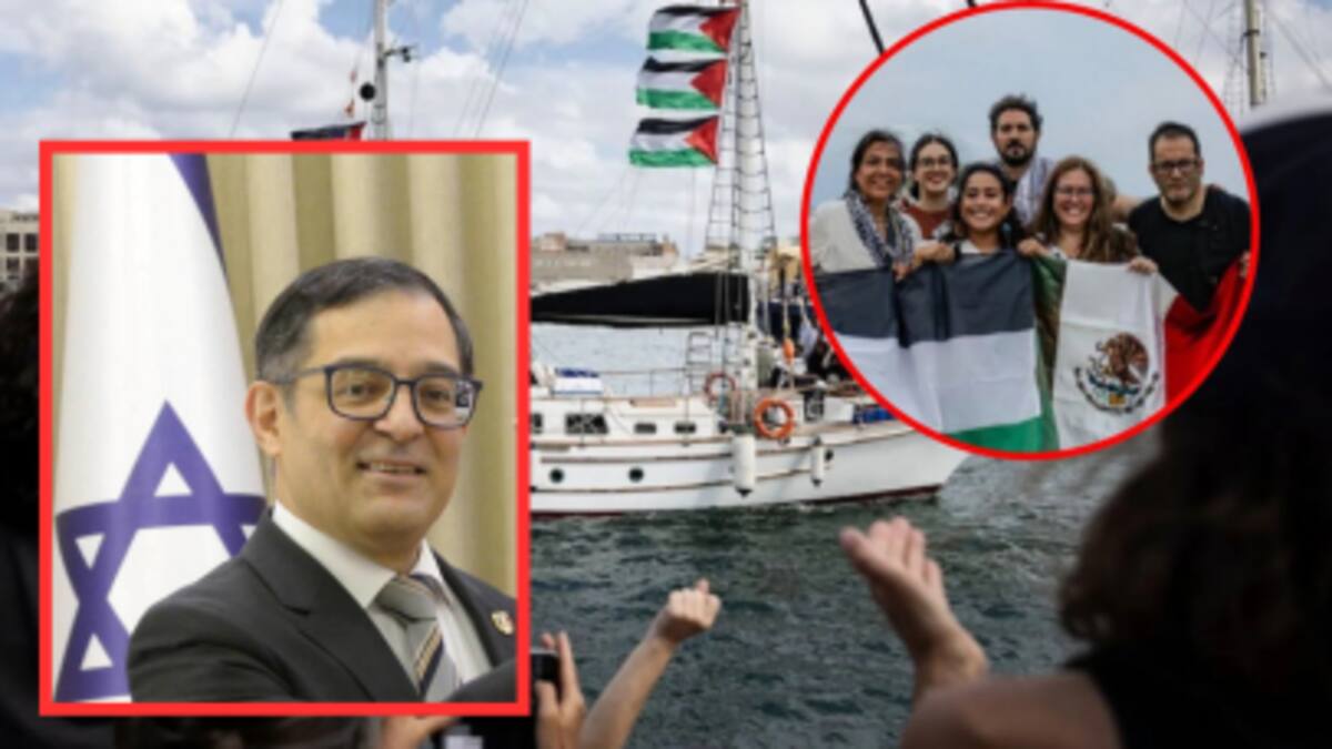 Embajador de México en Israel gestiona medicinas y asegura asistencia a connacionales que fueron interceptados en la flotilla Sumud