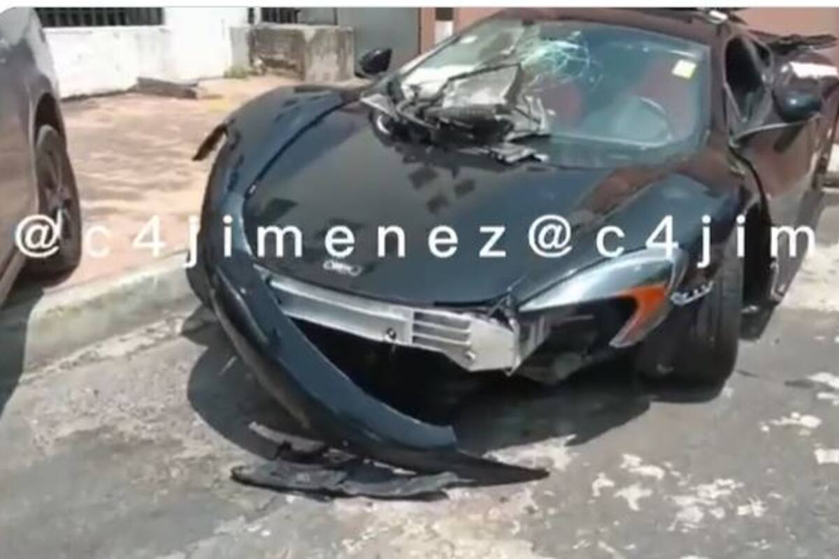CDMX: Dueño de McLaren conoce a dos chicas, destroza el auto en choque y las abandona