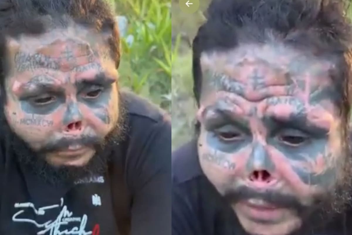 Sujeto se queja de no poder conseguir trabajo luego de mutilar su cuerpo hasta parecerse a “la muerte”