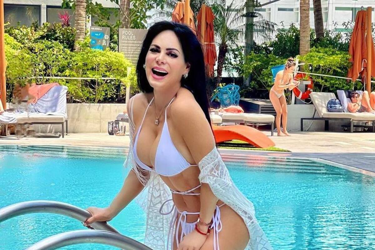 FOTO: Maribel Guardia enciende las redes con un bikini blanco