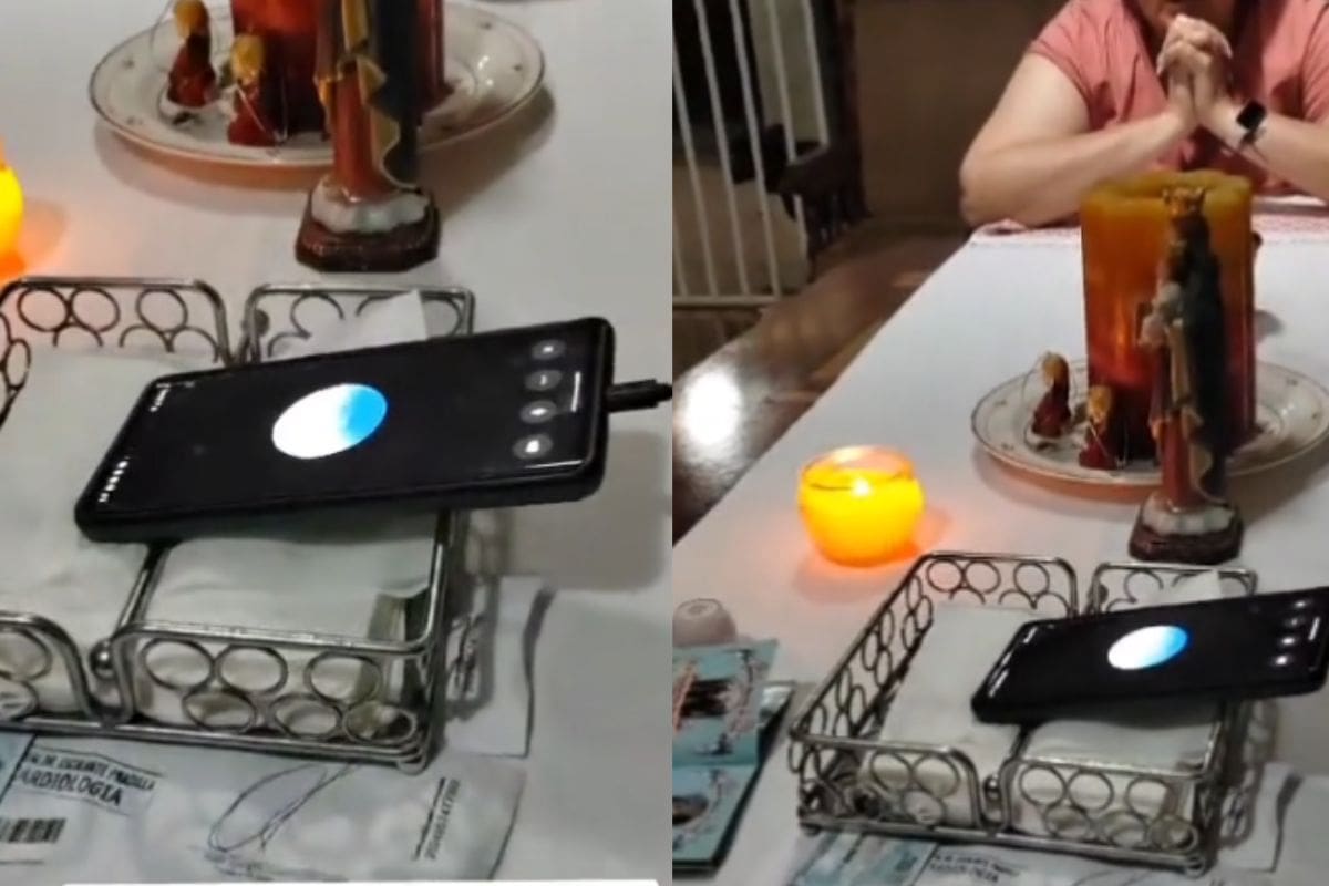 Familia se pone a rezar el Rosario con una inteligencia artificial