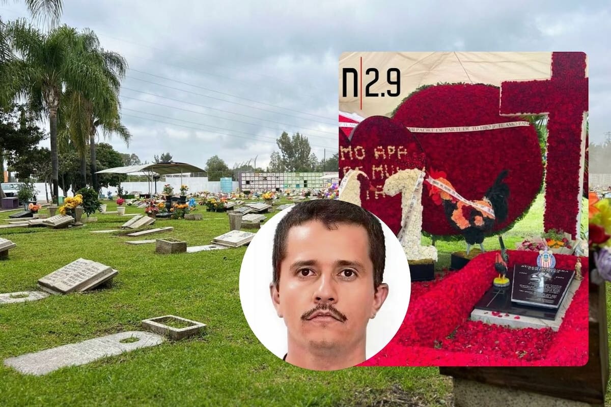 Flores, mensajes y polémica: recuerdan a “El Mencho” en el Día del Padre en cementerio de Zapopan