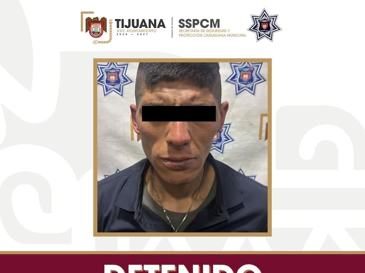 Asegura Policía Municipal a sujeto armado en la colonia Hidalgo de Tijuana