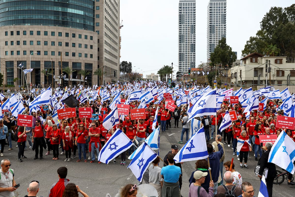Manifestantes en Israel exigen acuerdo para liberar rehenes en Gaza