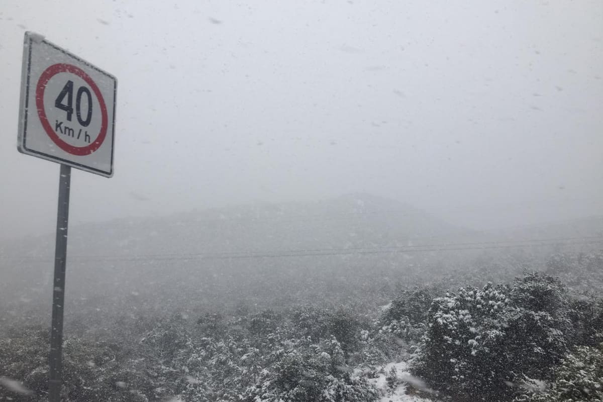 Se esperan lluvias, granizo y caída de nieve en Sonora este fin de semana; cierran navegación por viento fuerte y oleaje peligroso