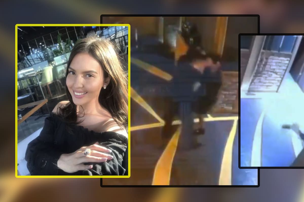 VIDEO: Momento en que exministro de Kazajistán golpea brutalmente a su pareja en un restaurante momentos antes de ser encontrada muerta