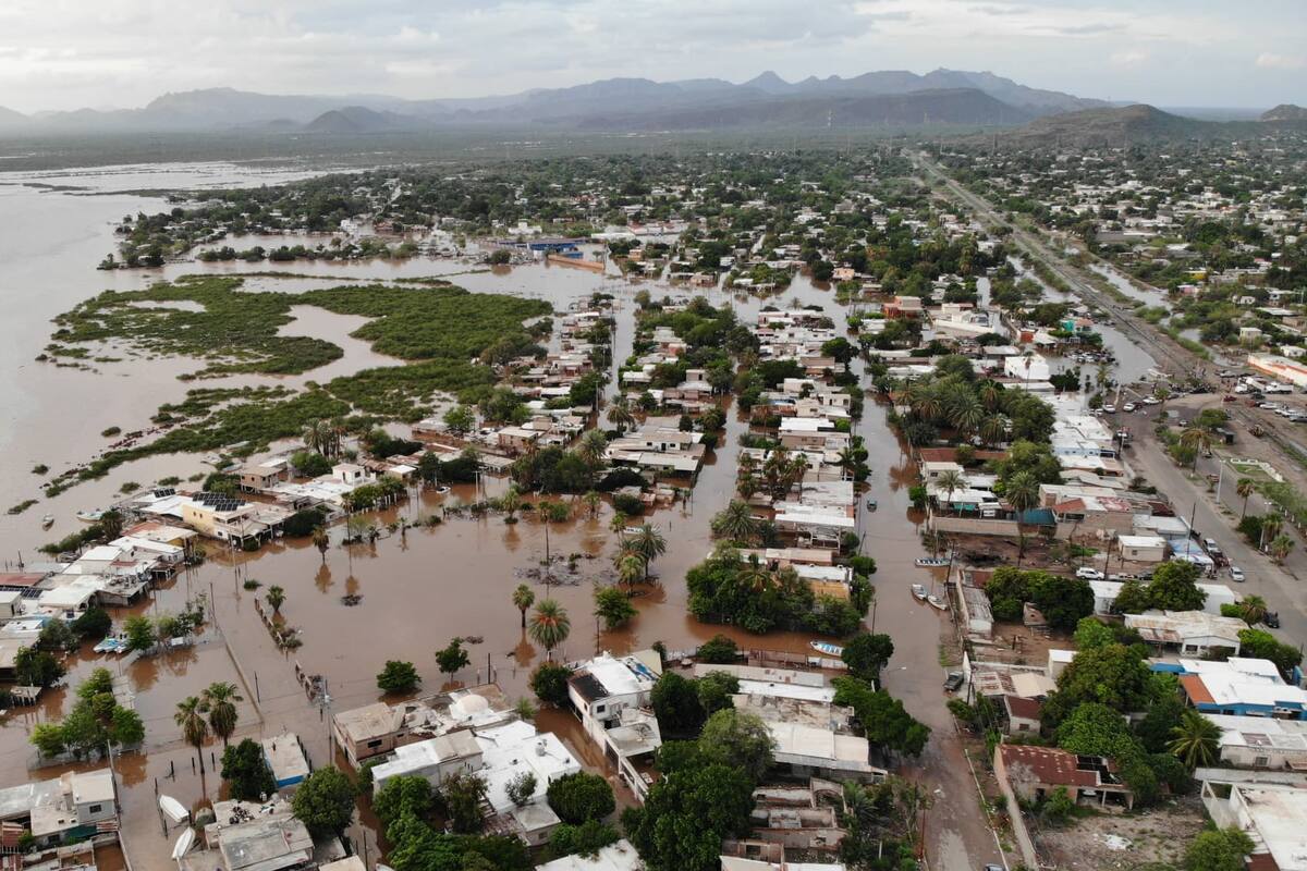 Más 6 mil 500 personas afectadas por lluvias en Empalme y Guaymas