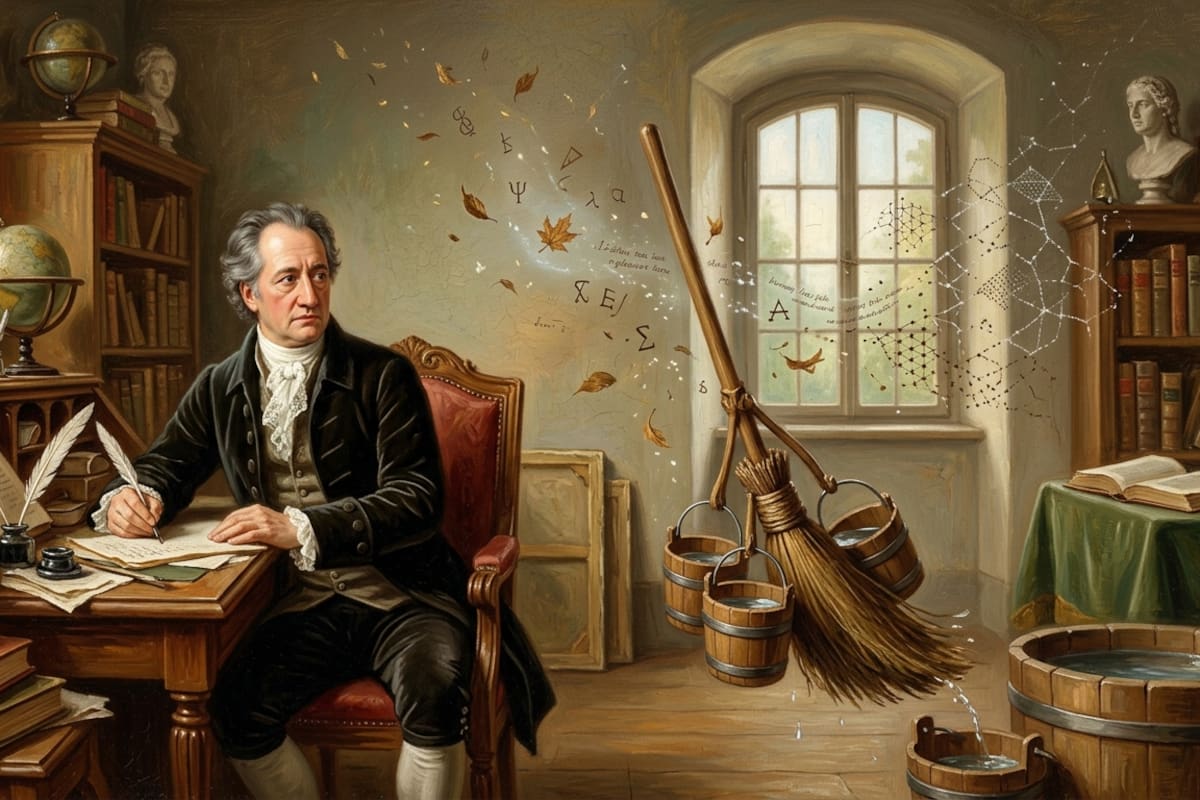 En 1797 Goethe predijo en un poema el problema que hoy enfrenta la inteligencia artificial cuando una herramienta demasiado obediente encuentra atajos para cumplir su objetivo y esquivar el control de sus creadores