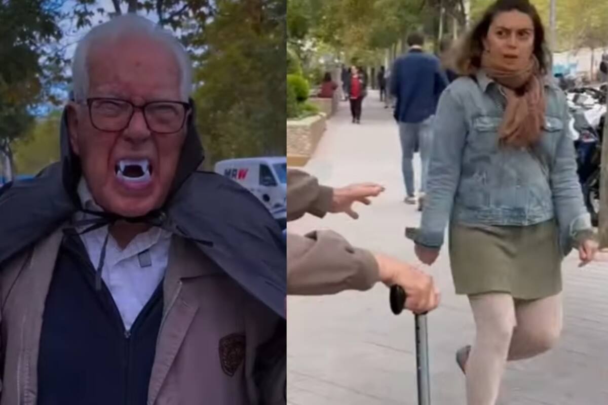 “Abuelito Drácula”: Hombre de la tercera edad se viste de vampiro para ir a asustar a la gente en vísperas de Halloween