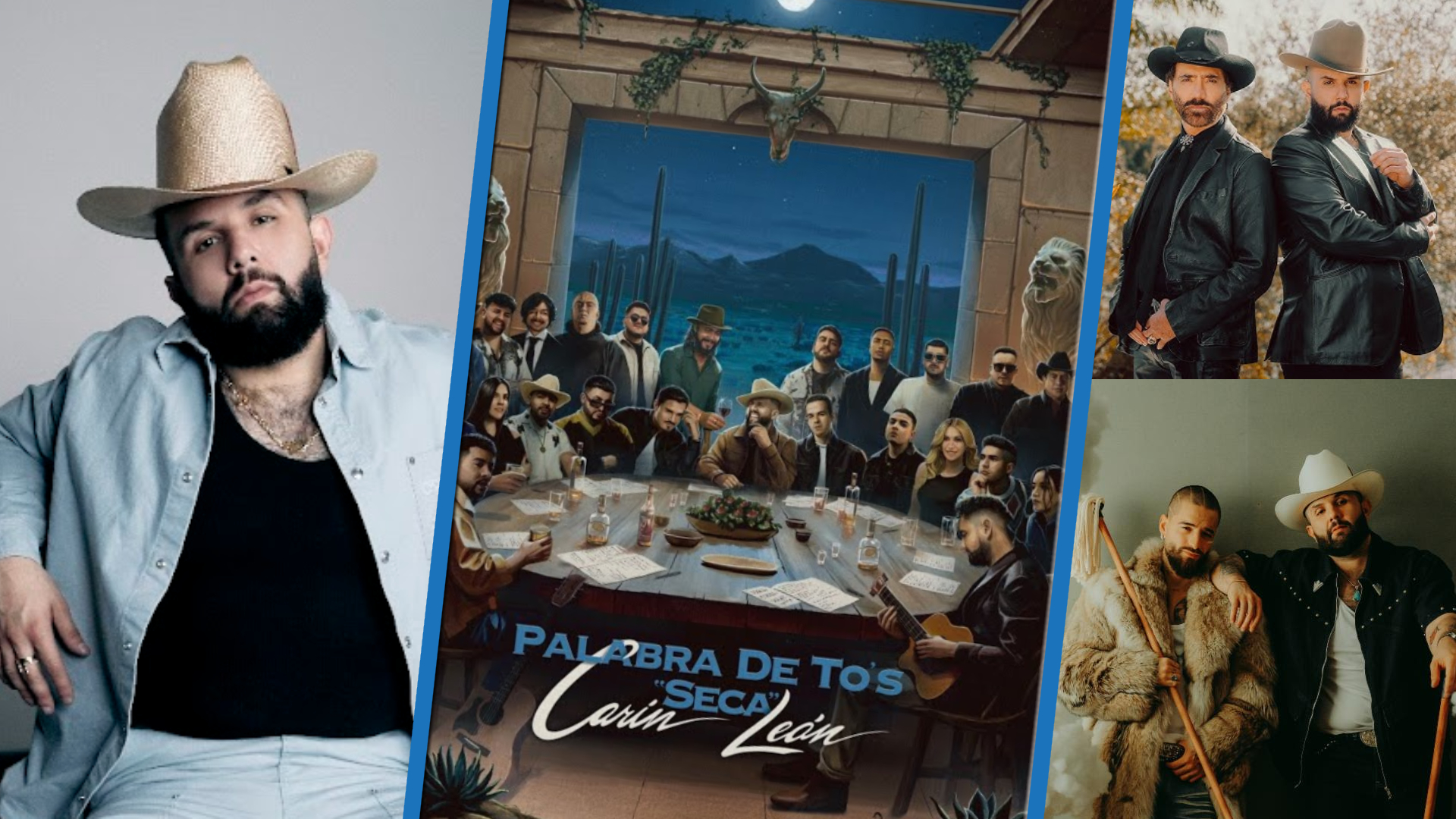 Carín León presenta cuatro nuevos temas en versión extendida de su exitoso álbum, junto a Maluma y Alejandro Fernández. / Foto: Especial