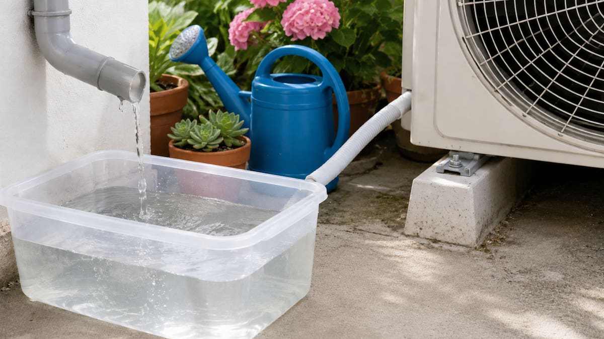 El agua del aire acondicionado es agua destilada que puede servir para el jardín o el hogar, pero al carecer de nutrientes esenciales se debe alternar con agua del grifo si se utiliza para el riego constante de las plantas