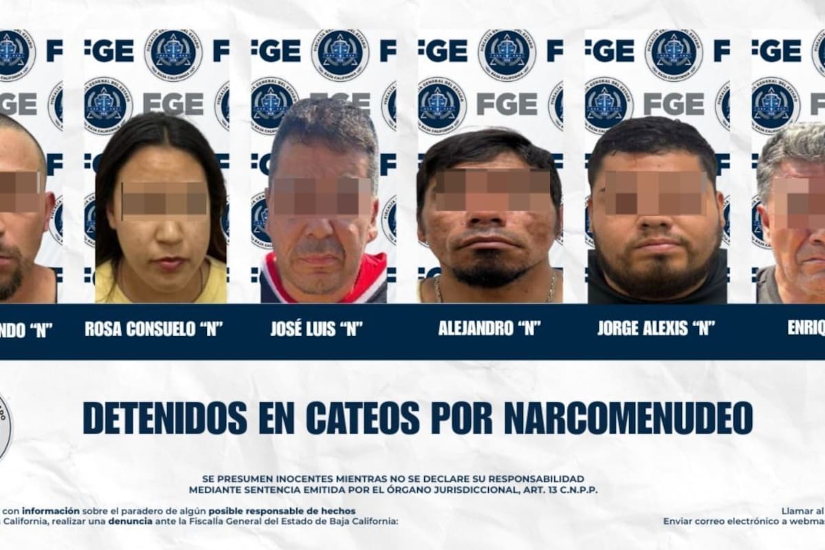 Detienen a 6 por narcomenudeo