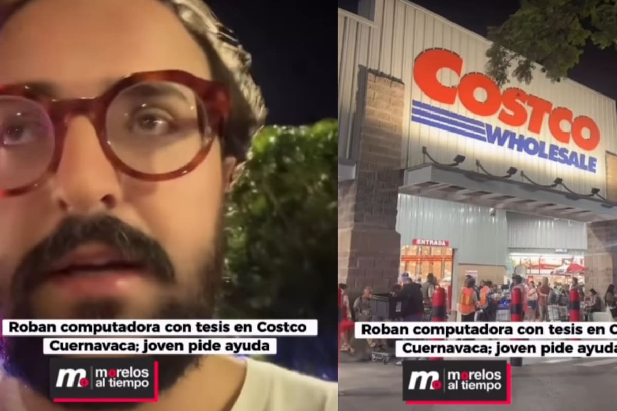 “Le robaron la computadora con la tesis y faltaba una semana para entregarla”: Joven se vuelve viral tras sufrir un robo en Costco
