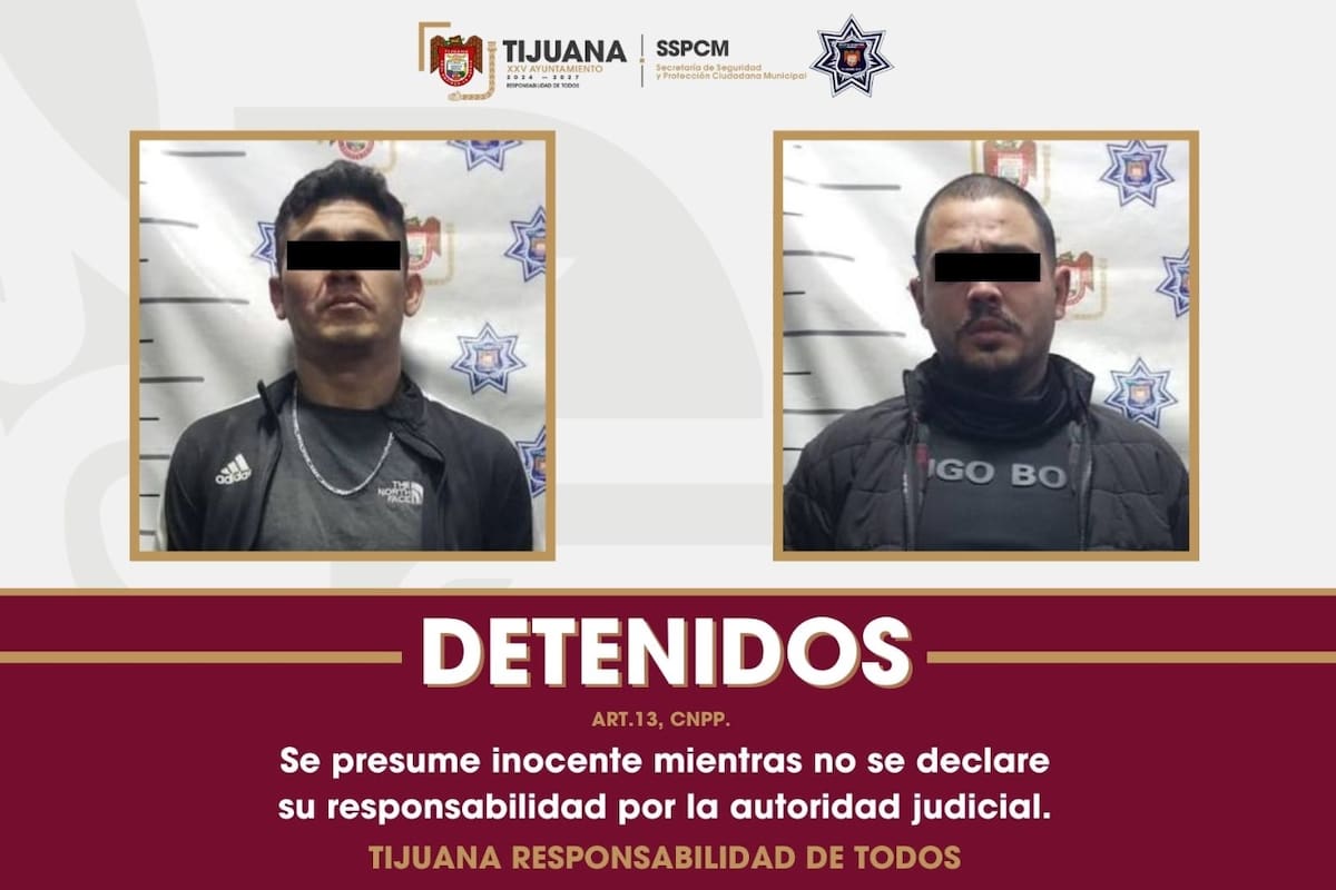 Detienen a dos presuntos responsables de robo violento de vehículo en la colonia Magaña