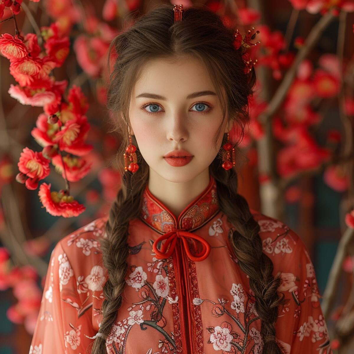 La inteligencia artificial da vida a Shunrei con una imagen que destaca su gracia y hermosura japonesa.