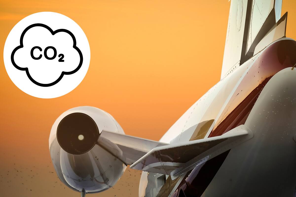 Viajar en avión privado emite 500 veces más CO2 que una persona promedio