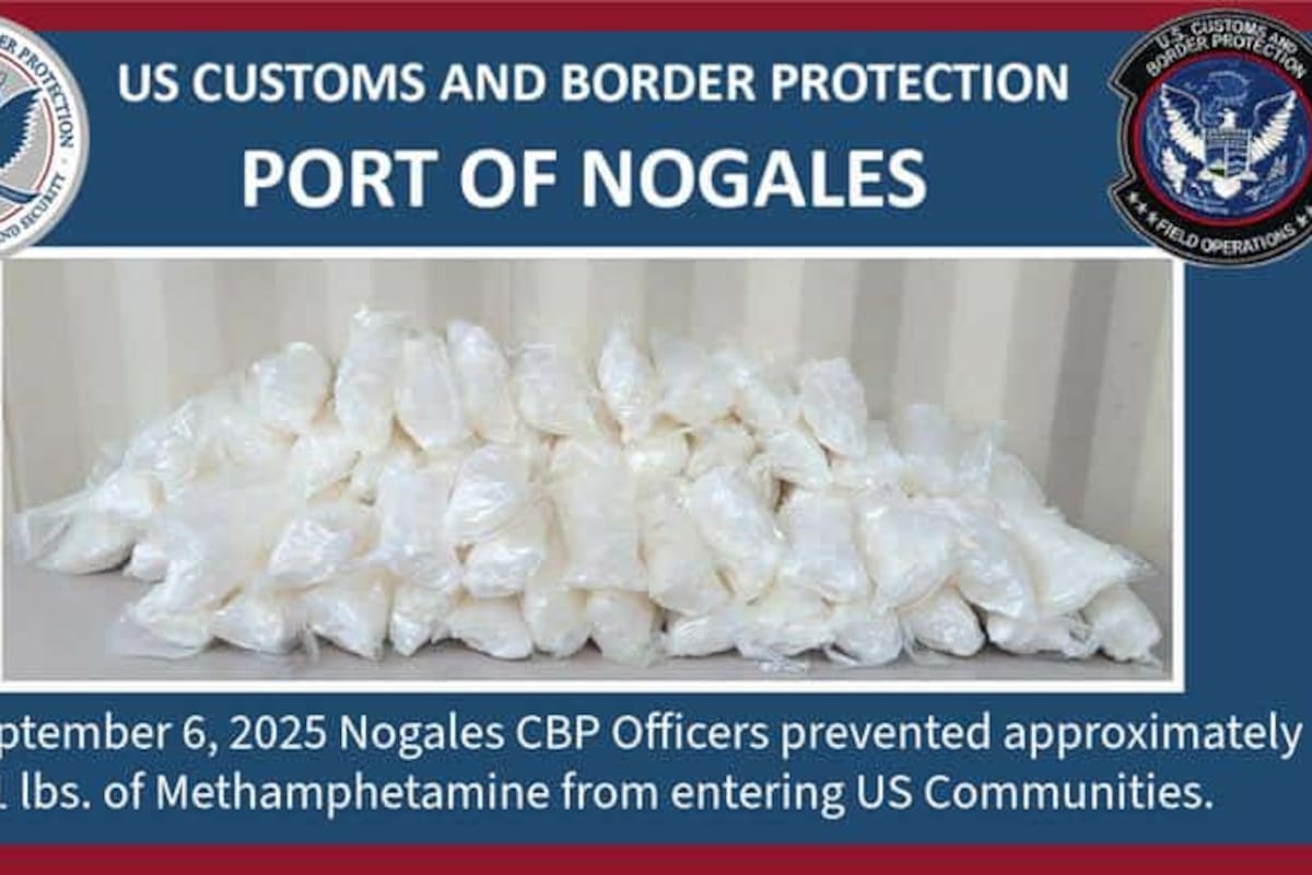 CBP reporta dos decomisos de narcóticos en garitas de Nogales