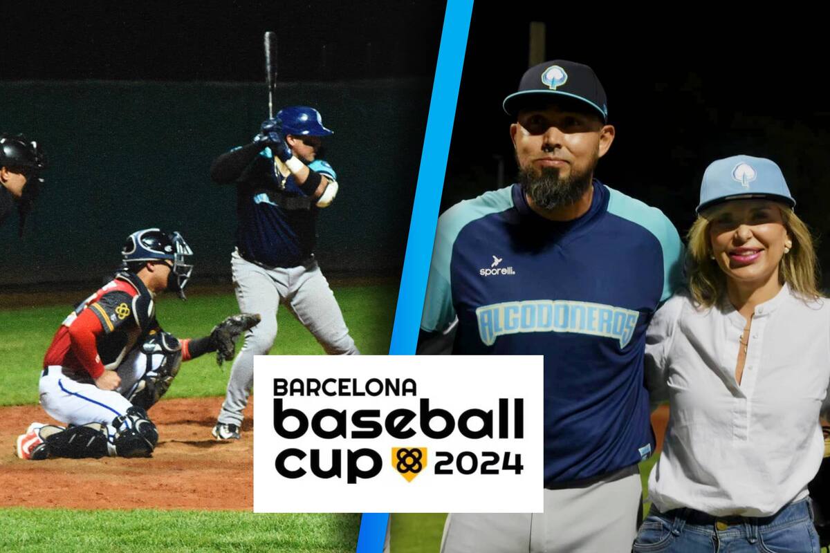 Algodoneros de Guasave arranca con triunfo en la Barcelona Baseball Cup y Claudia Pavlovich lanza la primera bola