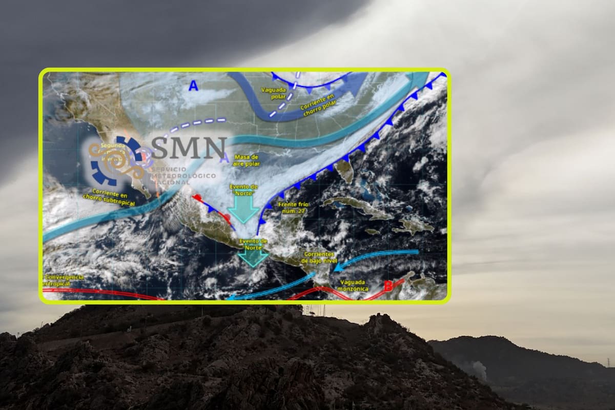 Frente frío 27 y su masa de aire polar “congelarán” estas ciudades mañana martes y miércoles con fuertes lluvias, nevadas, evento de “Norte” con rachas de 80 km/h y heladas de hasta -15°C