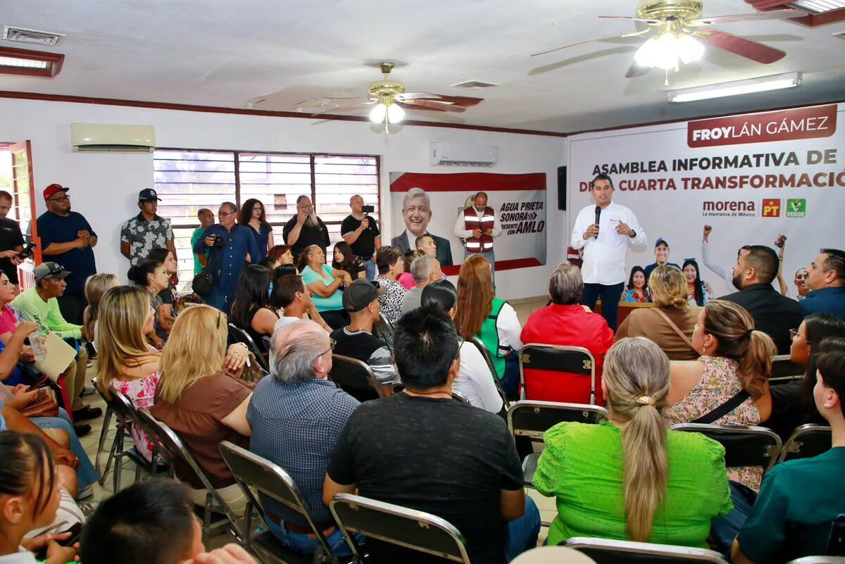 Froylán Gámez destacó que el diálogo directo con los sonorenses permite conocer las necesidades y aspiraciones de cada comunidad. FOTO: ESPECIAL