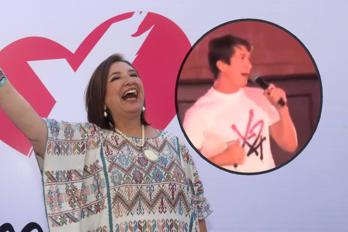 VIDEO: Se burlan de hijo de Xóchitl Gálvez por pedir que voten por su mamá: “Será la mamá de todo México”