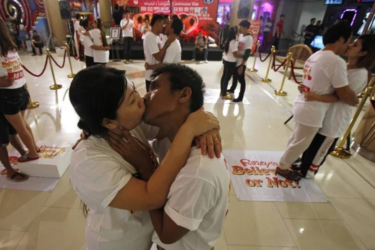 El beso más largo de la historia duró 58 horas, 35 minutos y 58 segundos