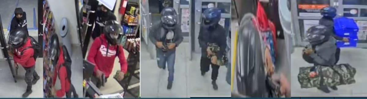 Autoridades recibieron el reporte de dos individuos encapuchados que, con cascos de motociclista, intentaban ingresar a un establecimiento comercial. │Foto: Cortesía