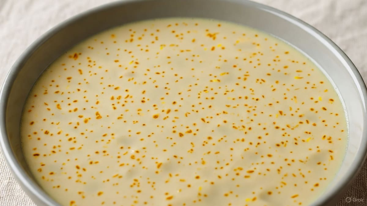 Atole de cempasúchil la tradicional bebida del Día de Muertos que deberías probar | Foto: Grok