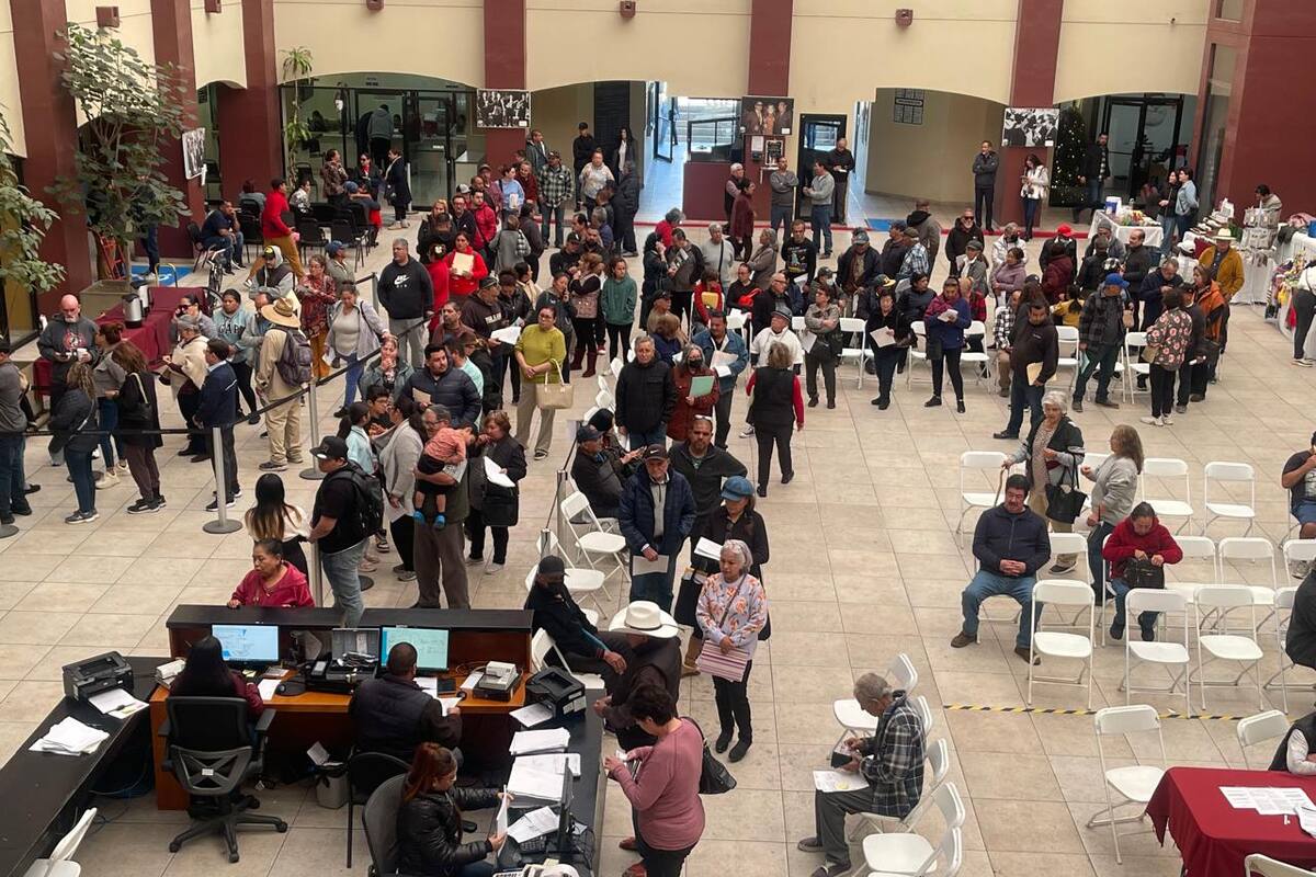 Acuden a cumplir con el predial en Rosarito