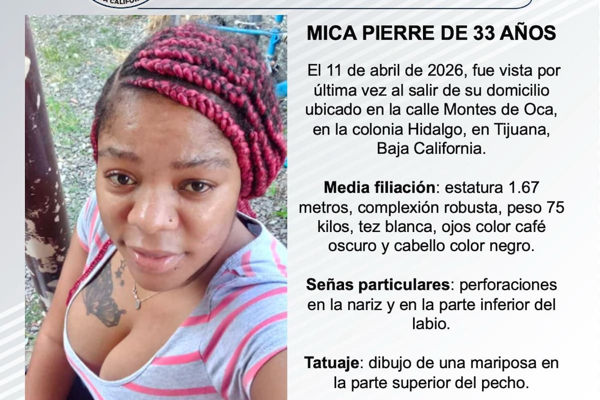 Se busca a Mica Pierre de 33 años