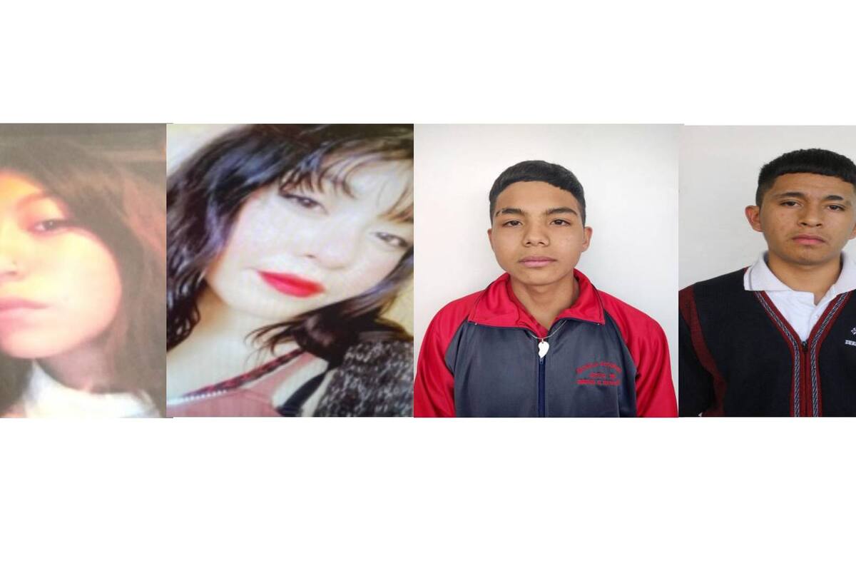 Activan Alerta Amber por cuatro adolescentes desaparecidos en Edomex