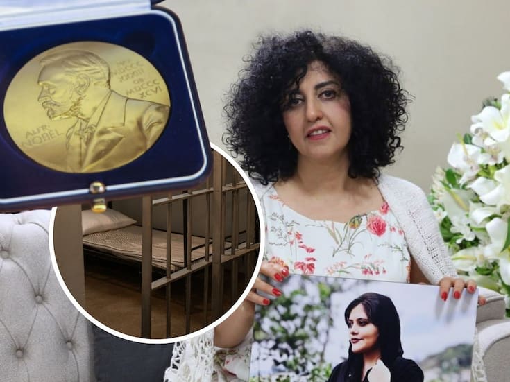 Tras casi dos meses de ser detenida, Narges Mohammadi, ganadora del Nobel de la Paz en 2023, es sentenciada a más de siete años de prisión por colusión y propaganda contra el gobierno iraní
