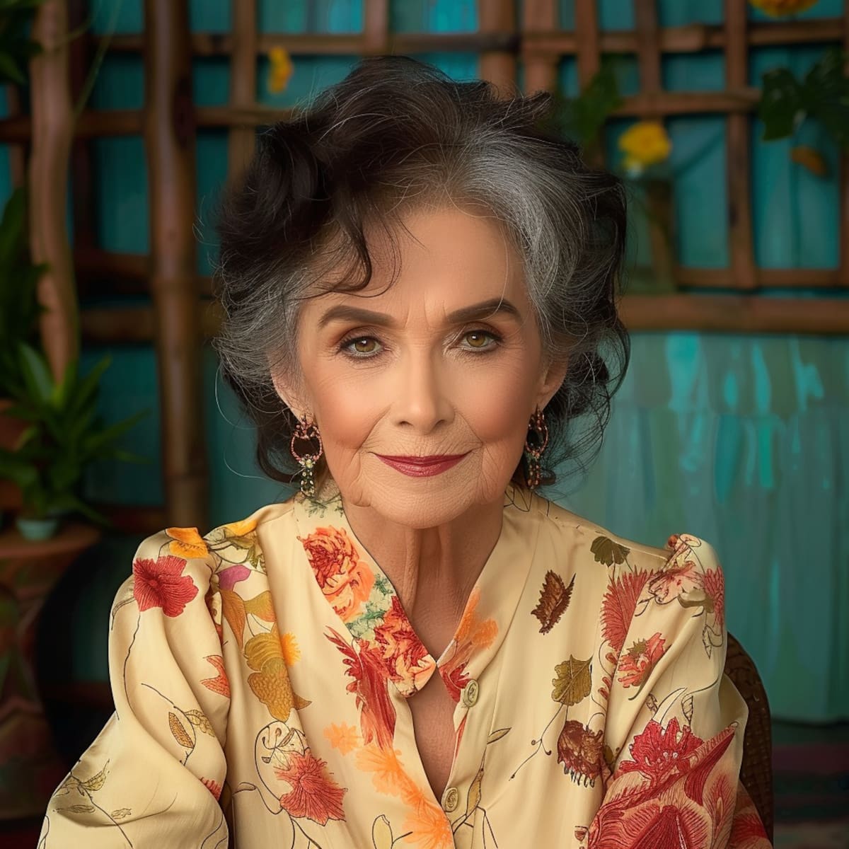 En la proyección de Midjourney, Pati Chapoy a los 80 años: una mujer madura con un estilo que destila sofisticación.