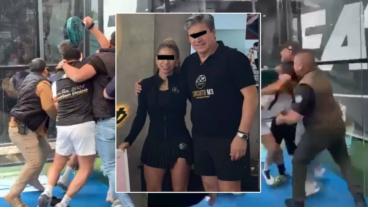 Alejandro Germán “N”, mejor conocido como Lord Pádel, junto con su esposa Karla Alejandra “N”, su hijo Germán “N” y su socio Othón “N” son acusados de tentativa de homicidio tras agredir entre todos a un instructor durante una competencia. | Captura de videos.