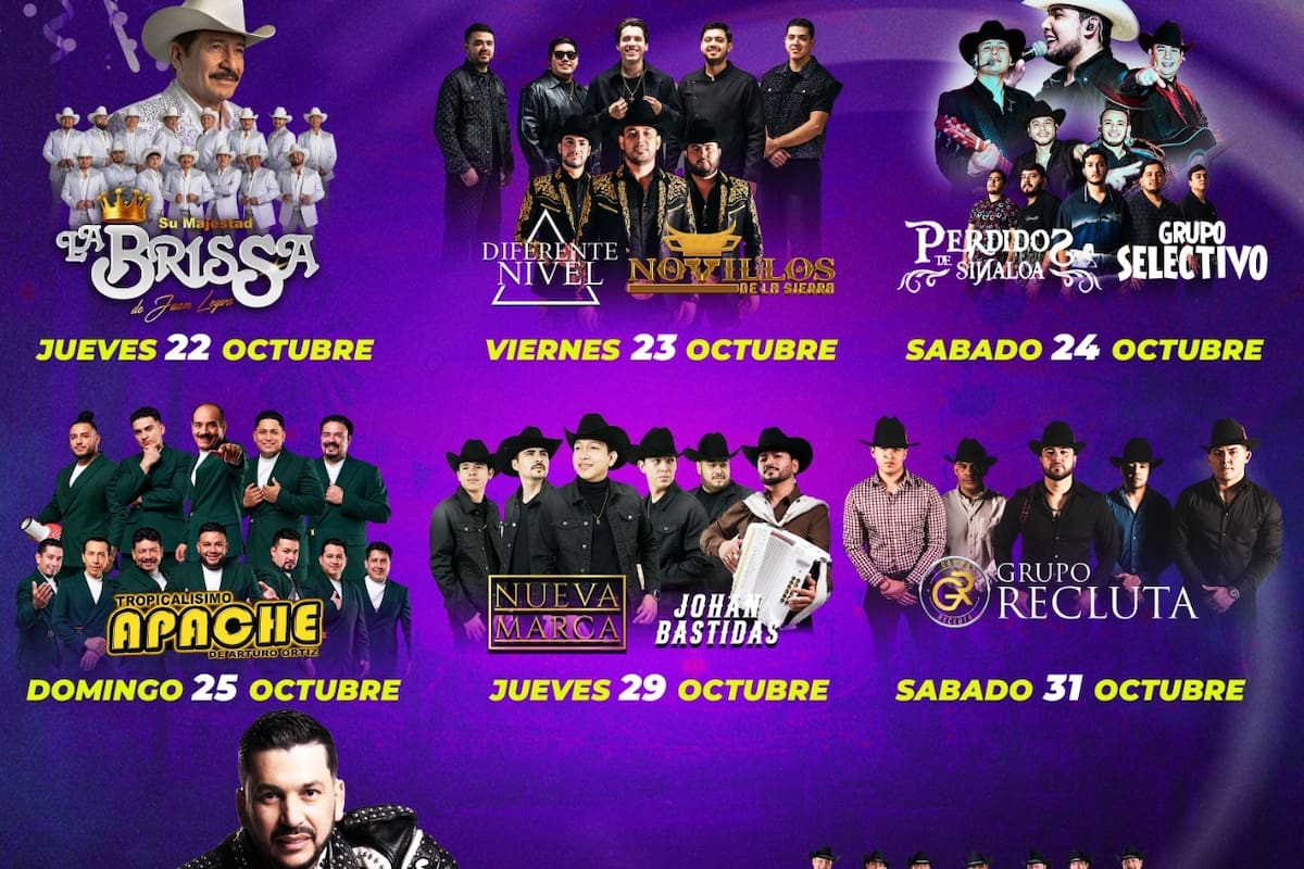 Feria del Algodón 2026: Estos son los artistas que estarán en el Palenque de San Luis Río Colorado