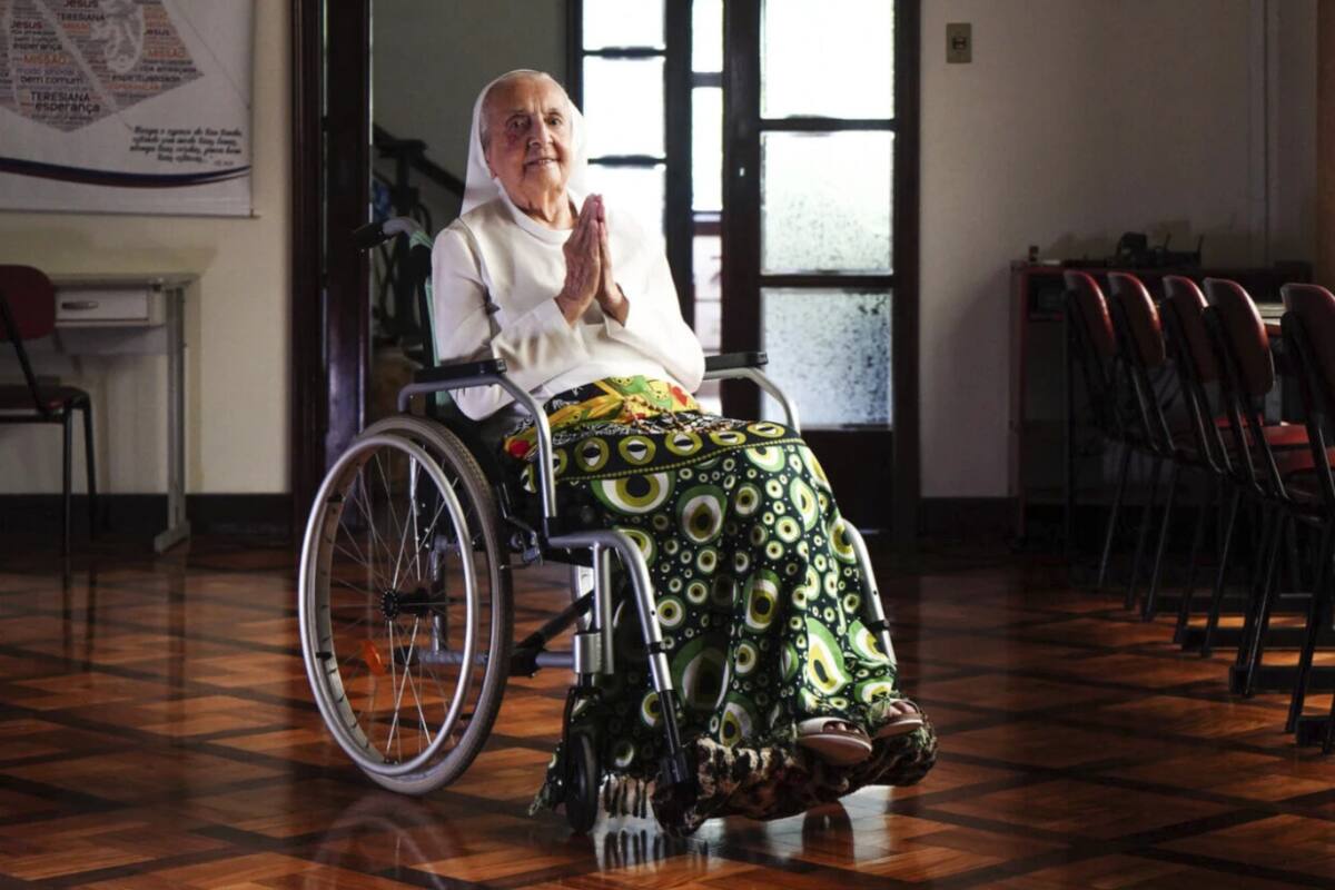 Monja brasileña de casi 117 años es reconocida como la persona más longeva del mundo