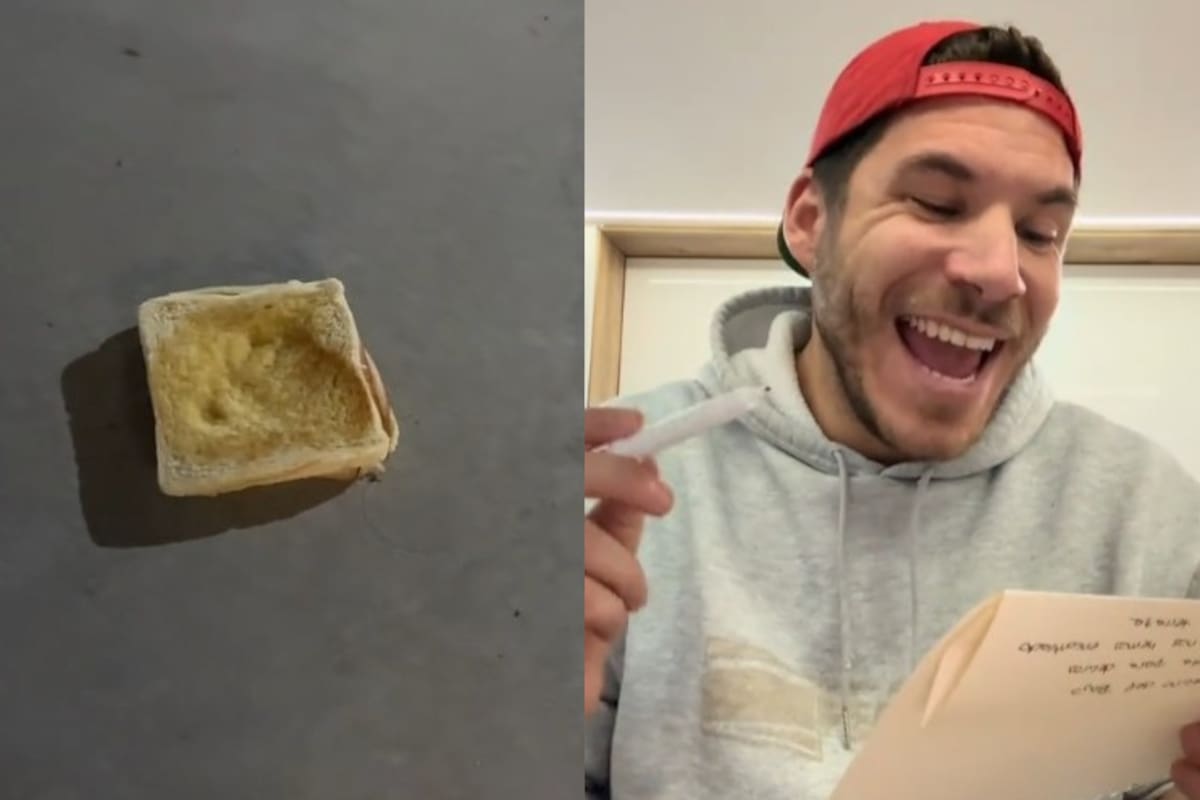 VIDEO: Vecino encuentra sándwiches en su terraza y busca a los responsables