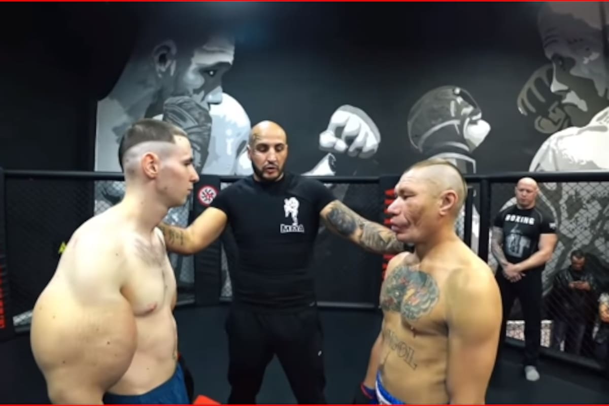 Derrotado en 3 minutos en combate de artes marciales el 'Popeye' con brazos falsos