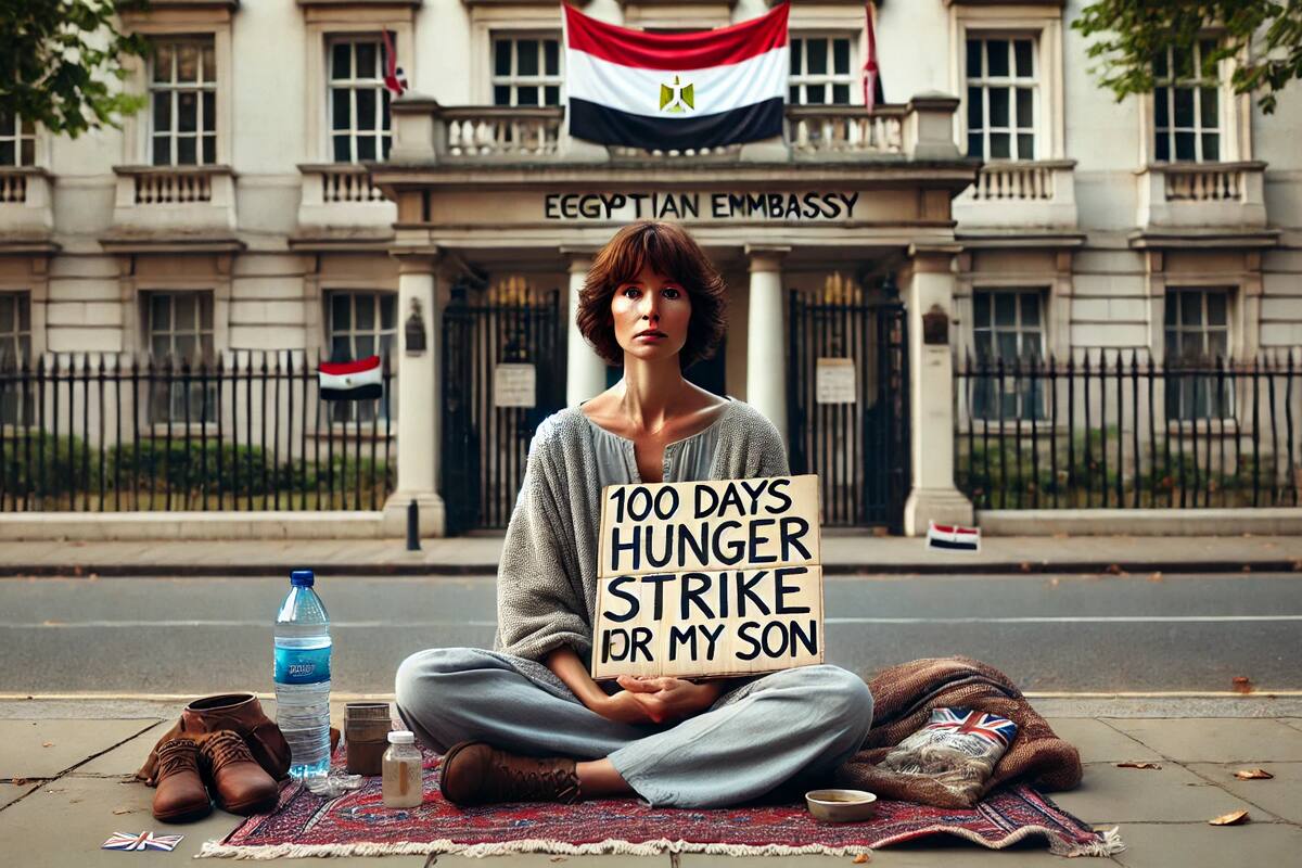 Madre británica sigue en huelga de hambre tras 100 días de lucha por su hijo en Egipto