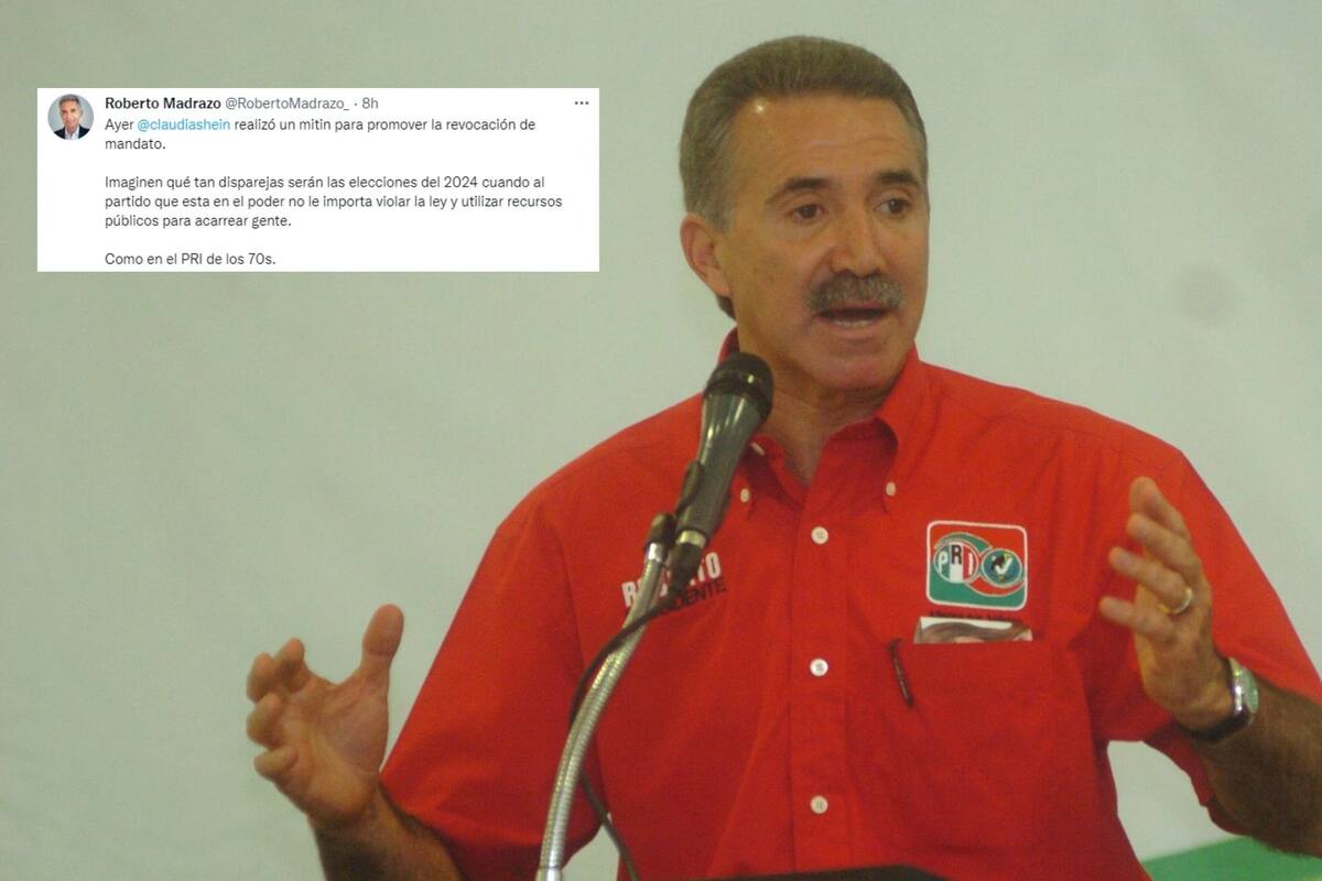 "Como el PRI de los 70´s" Roberto Madrazo critica mitin para promover la Revocación de Mandato