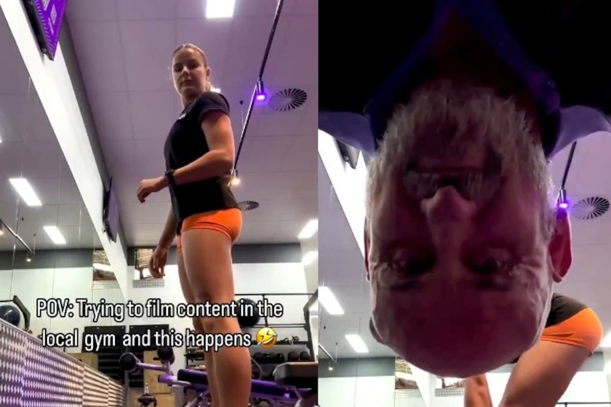 VIDEO: Una joven intentó grabar su entrenamiento en el gimnasio, pero lo que captó su cámara nadie lo vio venir