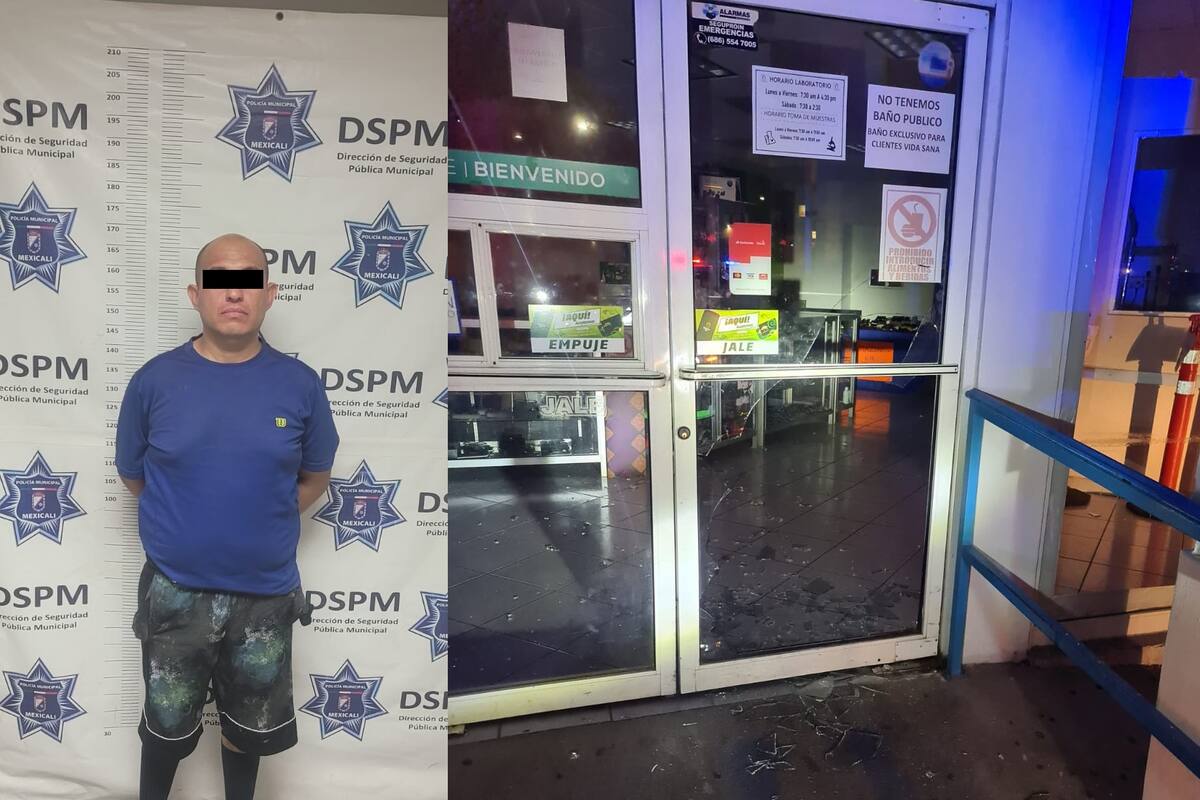 Capturan a hombre que entró a robar a óptica