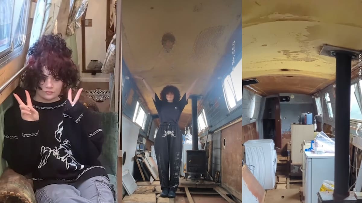 Una mujer de 28 años compra un barco por 340.000 pesos y lo convierte en su hogar tras no poder acceder a vivienda tradicional, emprendiendo una renovación integral mientras aprende nuevas habilidades, enfrenta los retos del estilo de vida flotante y transforma completamente su forma de vivir