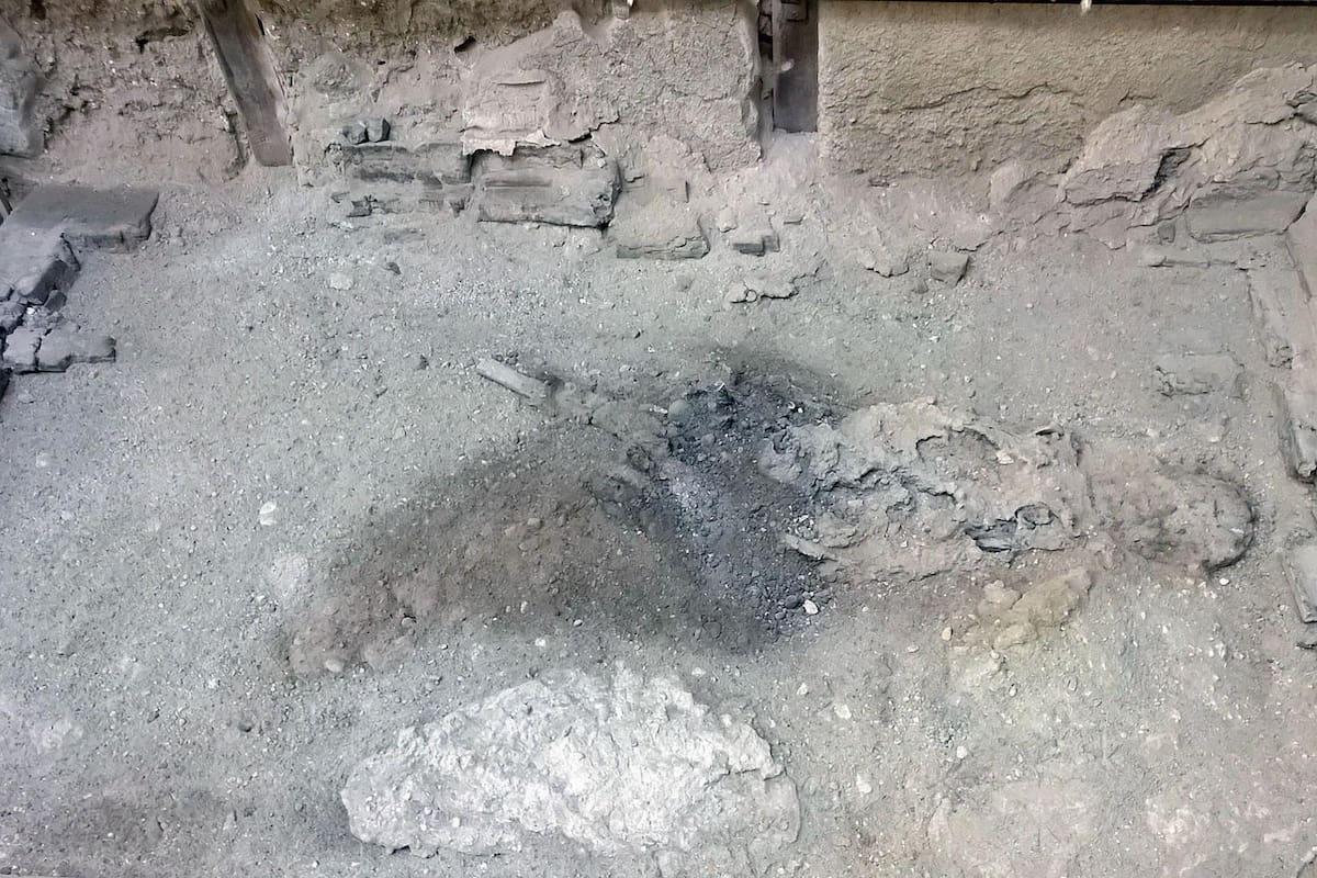 Encuentran vidrio orgánico en cráneo de víctima de erupción del Vesubio en año 79